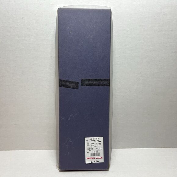 Brooks Brothers Gold Butter Yellow Leather Tabs Adjustable Suspenders New - Picture 3 of 5